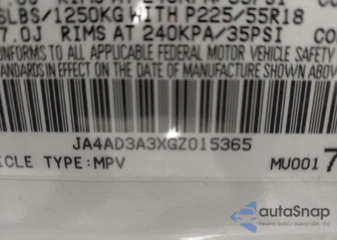 2016 Mitsubishi Outlander Sel from USA, damaged, VIN JA4AD3A3XGZ015365